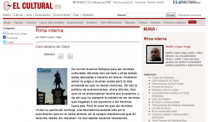 El Cultural: cien números de Clarín